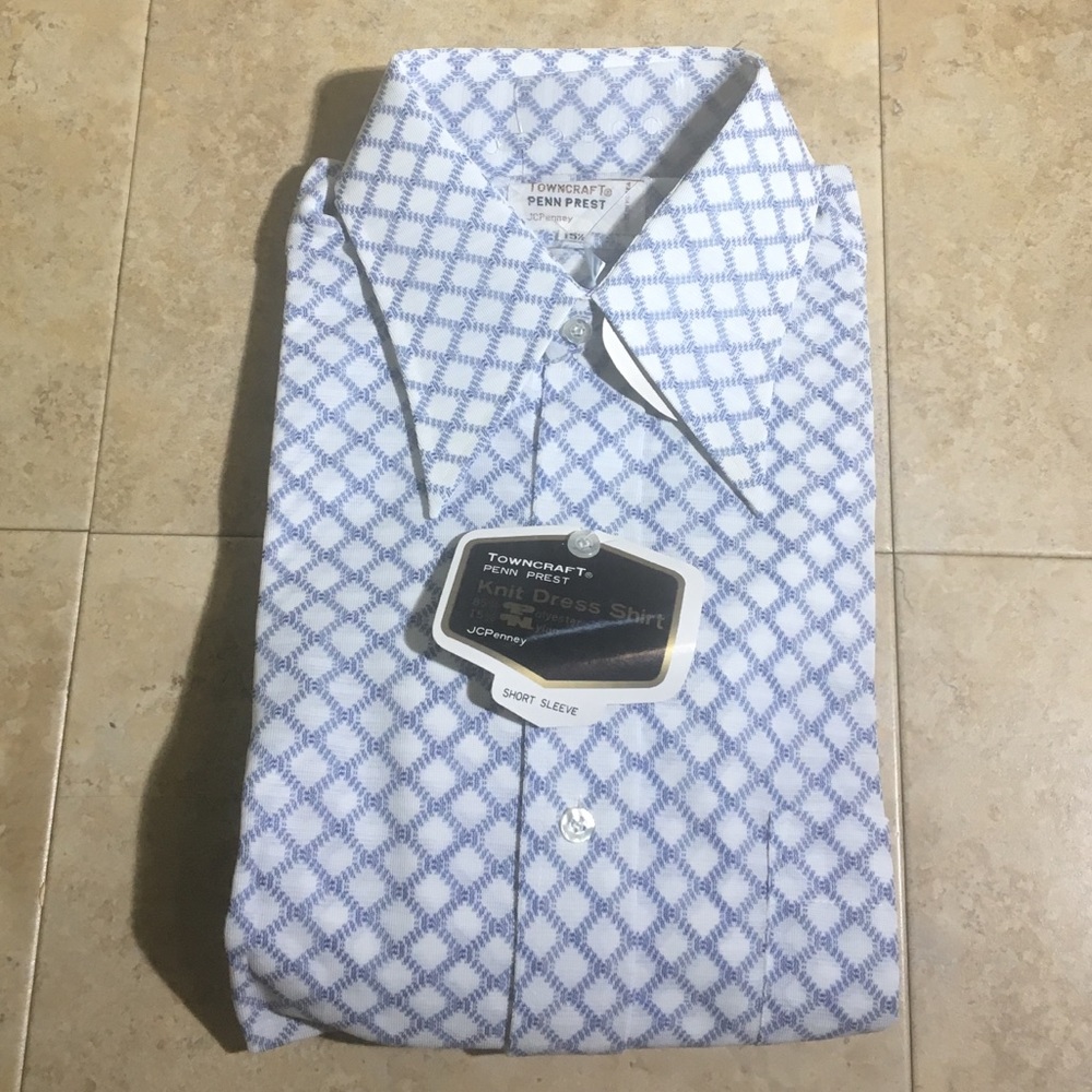 NWT Vintage Towncraft Short Sleeve Men’s Shirt
